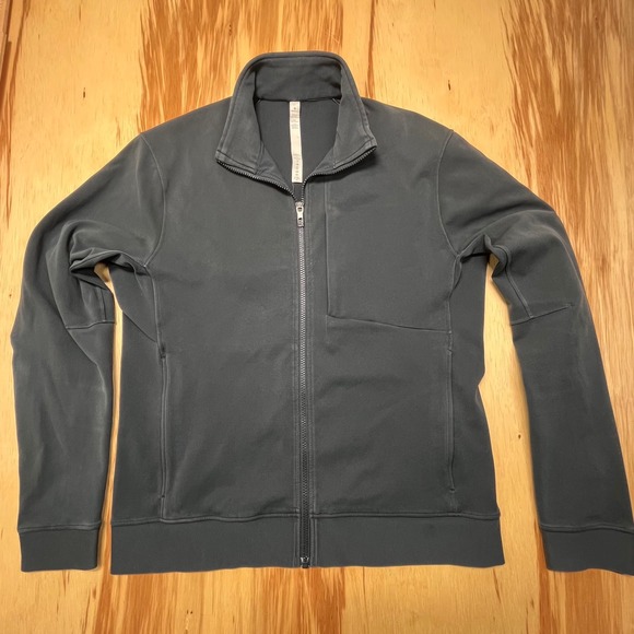 Lululemon‎ Mens Gray Track Jacket Full Zip Size Large - Picture 1 of 7